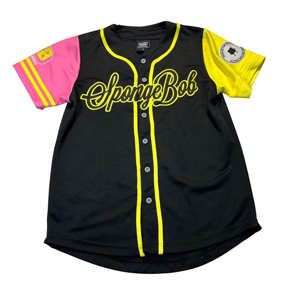 Nickelodeon SpongeBob x Patrick Color Pop Jersey Mens Small Black Besties Y2K